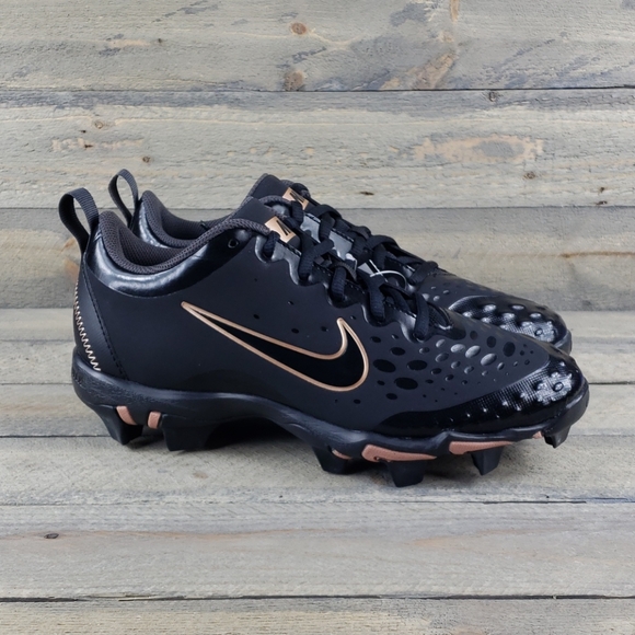 black and gold softball cleats